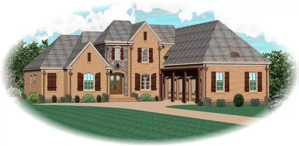 image of french country house plan 8156